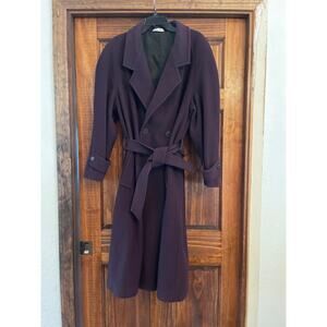 TIP TOP TAILORS Stunning, custom-made wool cashmere trenchcoat SIZE 38 (M)